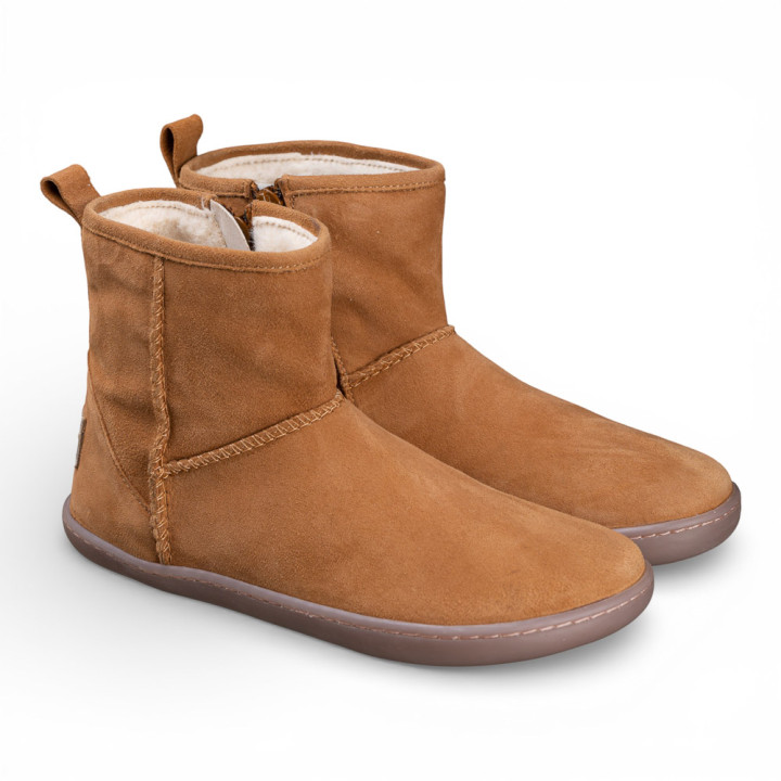 BOTINES BAREFOOT DE INVIERNO ANTE CAMEL