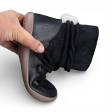 BOTAS BAREFOOT APRESQUÍ CON CORDONES ANTE NEGRO