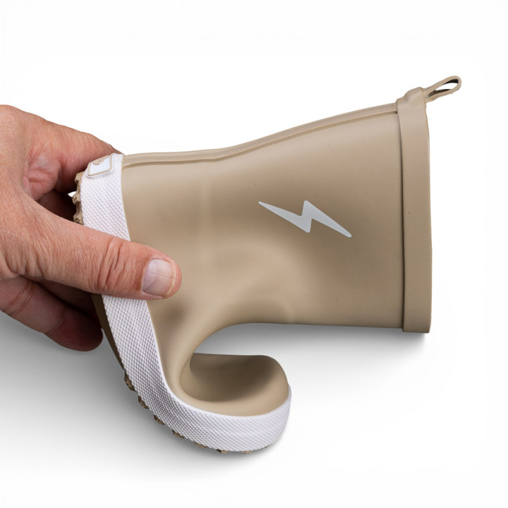 BOTAS DE LLUVIA BAREFOOT ANTIDESLIZANTES BEIGE