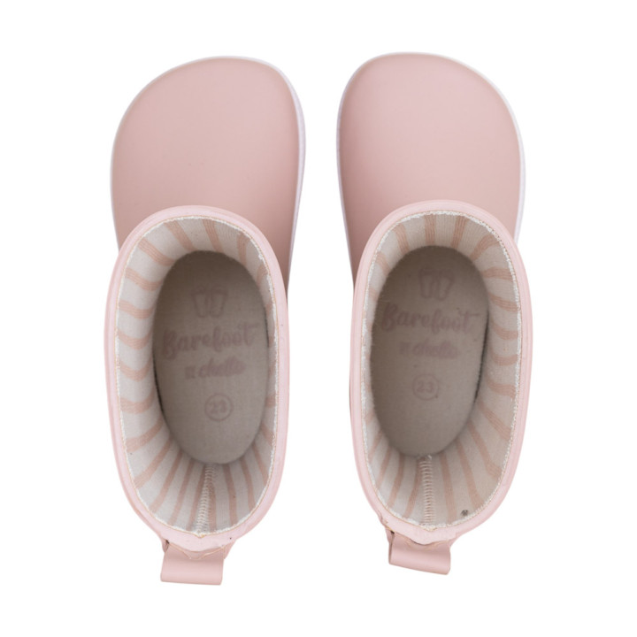 BOTAS DE LLUVIA BAREFOOT ANTIDESLIZANTES ROSA