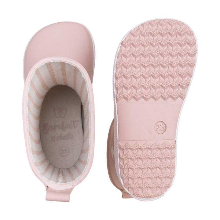 BOTAS DE LLUVIA BAREFOOT ANTIDESLIZANTES ROSA