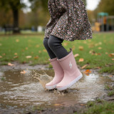 BOTAS DE LLUVIA BAREFOOT ANTIDESLIZANTES ROSA