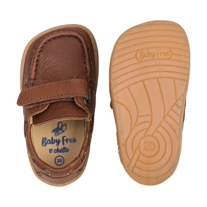 ZAPATOS NÁUTICOS BAREFOOT PIEL MARRÓN