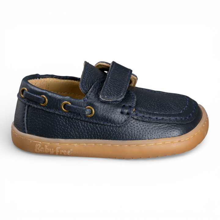 ZAPATOS NÁUTICOS BAREFOOT PIEL AZUL