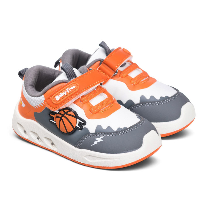 DEPORTIVAS BAREFOOT LUCES LED BASKET