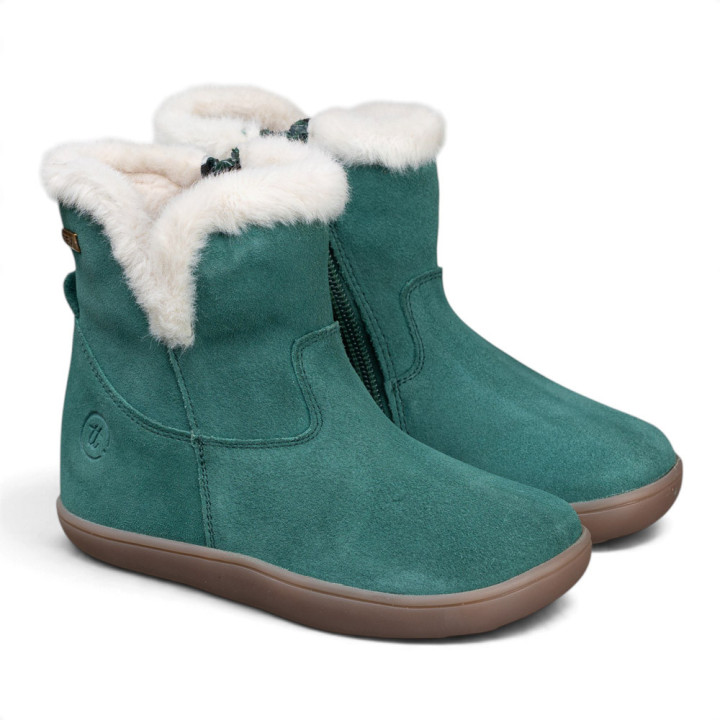 BOTAS BAREFOOT DE PELO IMPERMEABLES ANTE VERDE
