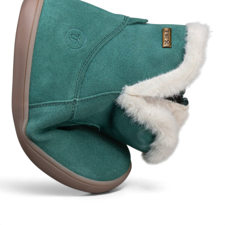 BOTAS BAREFOOT DE PELO IMPERMEABLES ANTE VERDE