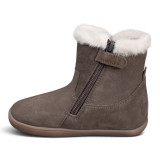 BOTAS BAREFOOT DE PELO IMPERMEABLES ANTE GRIS