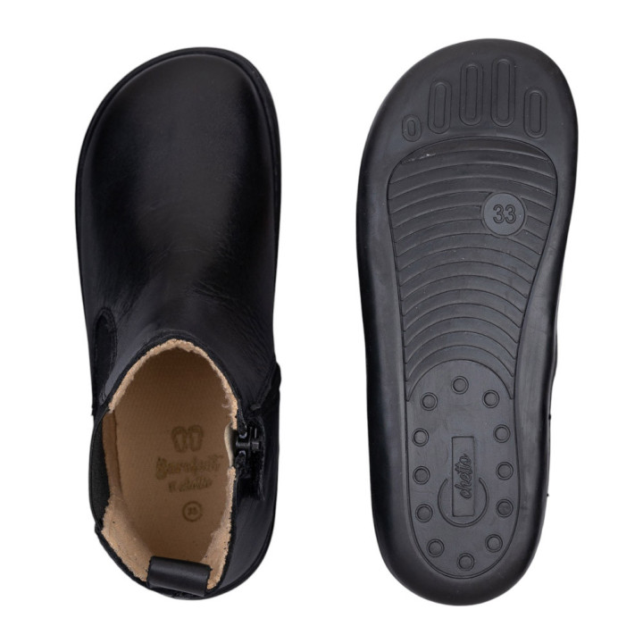 BOTINES CHELSEA BAREFOOT PIEL NEGRO