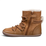 BOTAS BAREFOOT APRESQUÍ CON CORDONES ANTE CAMEL