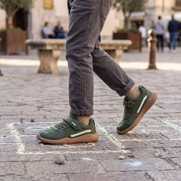 ZAPATILLAS BAREFOOT CASUAL LAVABLES VERDE