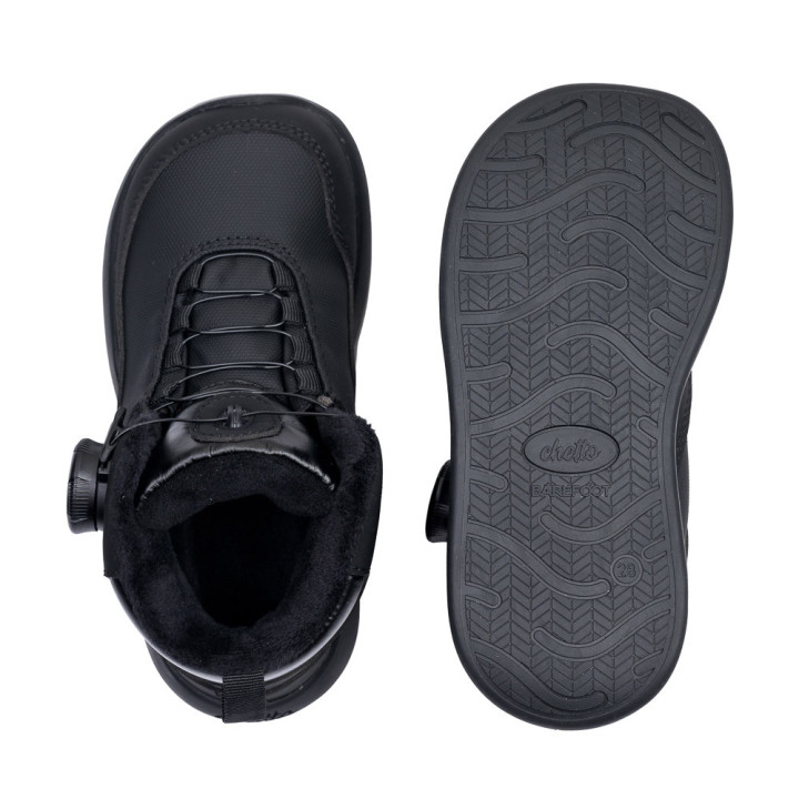 DEPORTIVAS TIPO BOTA BAREFOOT CIERRE DIAL NEGRO