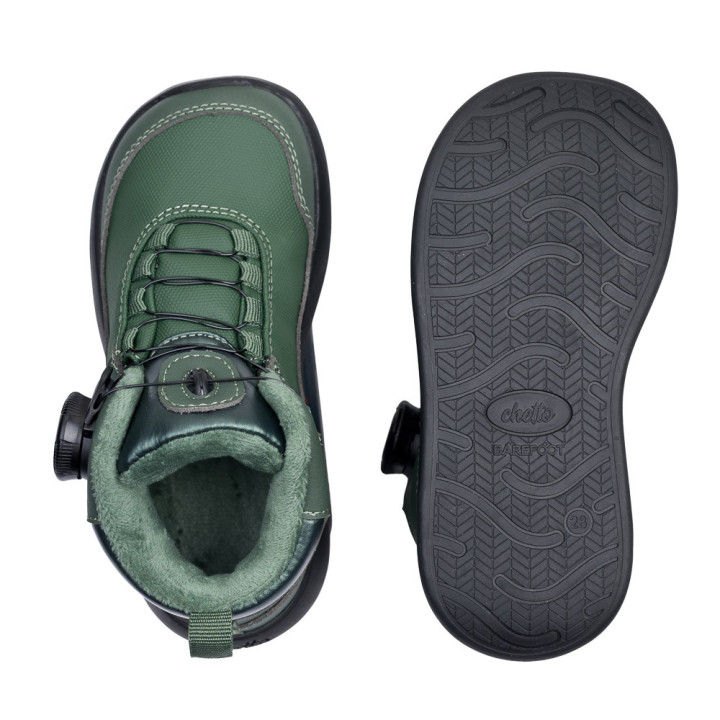 DEPORTIVAS TIPO BOTA BAREFOOT CIERRE DIAL VERDE