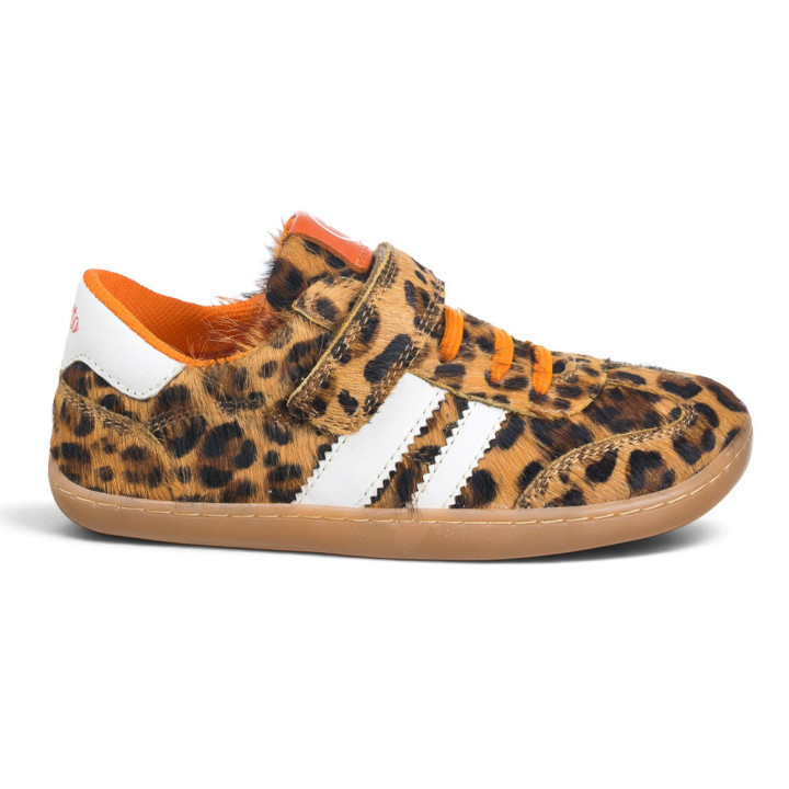ZAPATILLA BAREFOOT DE PIEL CON DOS BANDAS – DISEÑO FLEXIBLE Y DEPORTIVO