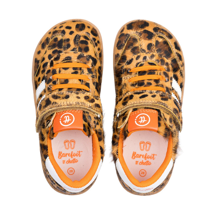 ZAPATILLA BAREFOOT DE PIEL CON DOS BANDAS – DISEÑO FLEXIBLE Y DEPORTIVO