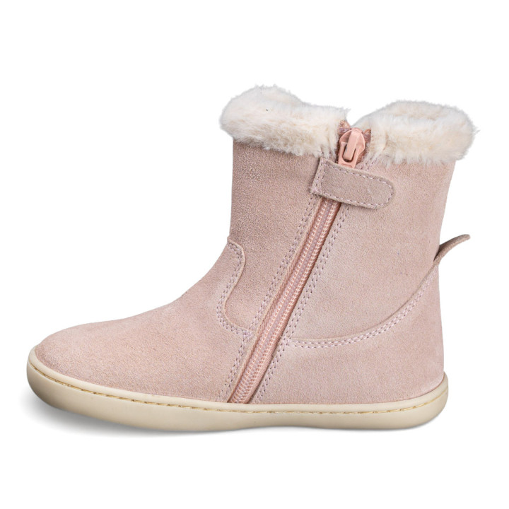 BOTAS BAREFOOT DE PELO IMPERMEABLES ANTE ROSA
