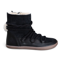 BOTAS BAREFOOT APRESQUÍ CON CORDONES ANTE NEGRO