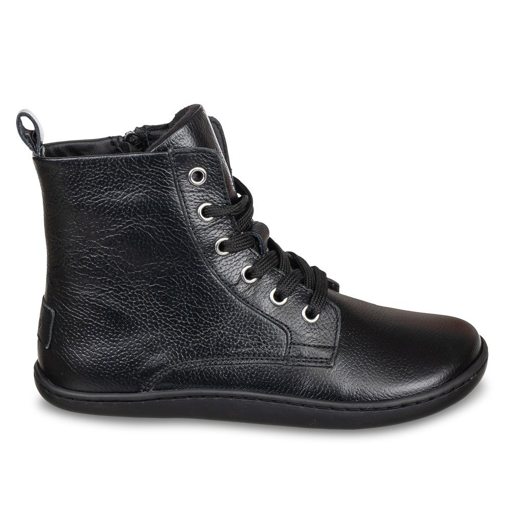 Bota Negra Barefoot Piel